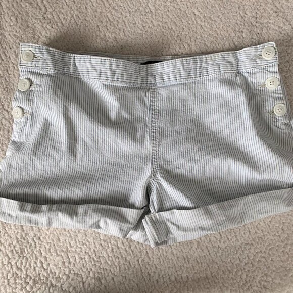 Gap Striped Shorts Blue White Medium 8 - Picture 2 of 10